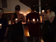 Lieveling, Grote lul, Bruinharig, Gezin, Ondergoed, Orgasme, Feest, Kut duiken