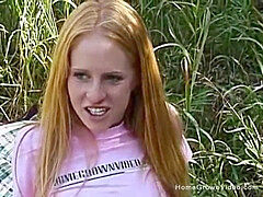 Redhead fucked, fucking outdoors, amateurs fucking