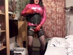 Travestis, Grossier, Homosexuelle, Allemand, Masturbation, Solo