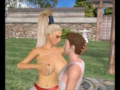 Domme Sylvia rules with her boobs in HD face-sitting videos