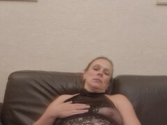 Leie, Masturbation, Milf, Mutti, Orgasmus, Schwanger, Solo, Titten
