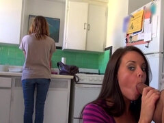 Adorable American pornstar shows her tits and gets screwed