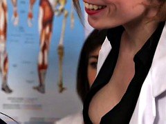Blasen, Cfnm, Weibliche domination, Fetisch, Gruppe, Handjob