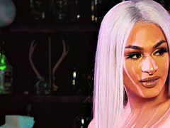 Lieveling, Rondborstig, Stel, Erotisch, Zoenen, Ondergoed, Doordringend, Shemale