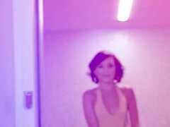 Mixte, Tir de sperme, Faciale, Peloter, Petite femme, Rasée, Étudiant, Nénés