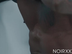 Tattooed hunk Zaddy moans during interracial anal drilling