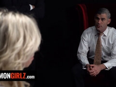 Zoe Parker gets disciplined and dominated by her Mormon Bishop in rough sex fantasy