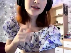 Européenne, Rousse roux, Softcore, Solo, Adolescente, Webcam