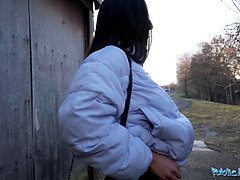 Brunette brune, Tir de sperme, Hard, Hd, De plein air, Pov, Réalité, Rugueux