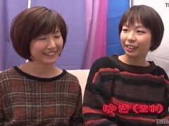 Haruna's First-Time Lesbian Encounter: Best Friends Explore Each Other with Intense Kissing, Fingering, and Dildo Play!