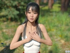 Hot brunette with big tits takes on some serious vaginal action while gaming