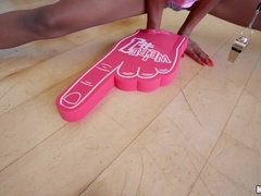 Amerikaans, Kont, Grote mammen, Zwart, Lul, Gezichtspunt, Kut duiken, Tiener