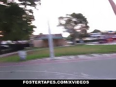 Young pornstars from Teamskeet Selects get their tight assholes stretched in the basketball court