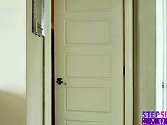 Kenzie Reeves demands stepbro to lick her shaved pussy & stroke his cock to orgasm