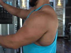 Muscular Gay Tries New Bareback Exercise With Horny Trainer
