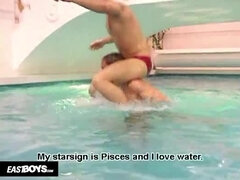 Two beautiful guys fuck in the pool by EastBoys