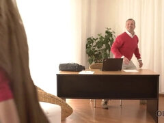 Papi, Hd, Lecken, Reif, Büro, Zierlich, Muschi, Dürr