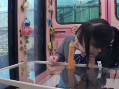 Asiatique, Sucer une bite, Tir de sperme, Mignonne, Branlette thaïlandaise, Japonaise, Adolescente, Uniforme