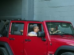 デカパイ, 車, チン, ジーンズ, 自然山雀, オマンコ, 三人, オッパイの
