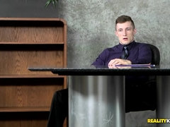 アナル, デカ尻, ブロンド, フェラチオ, 茶髪の, ヒール, オフィス, タトゥー