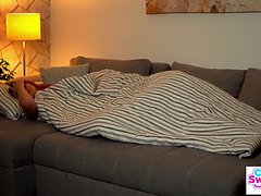 Blondine, Blasen, Bruder, Aufs gesicht abspritzen, Handjob, Lecken, Muschi, Rasiert