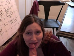 Leie, Blasen, Fesselspiele, Braunhaarige, Erotisch, Handjob, Nippel, Pov