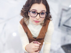 デカパイ, フェラチオ, 茶髪の, ドレス, 眼鏡, グループ, 手コキする, タトゥー