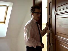 ブロンド, 浮気者, チェコ, 爸, ヨーロピアン, なめる, 剃毛, ティーン