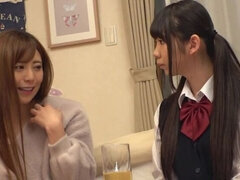 Leie, Asiatisch, Süss, Tochter, Schwanz, Hundestellung, Lesbisch, Muschi