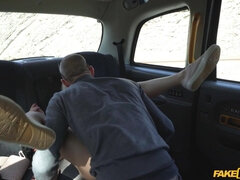 Zazie Skymm is a Hungarian blonde babe with small natural tits, long legs and a shaved pussy. The petite girl is fucked in missionary inside the Fake 