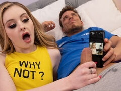 Slaapkamer, Grote lul, Blond, Pijpbeurt, Hondjeshouding, Natuurlijke tieten, Mager, Tieten likken