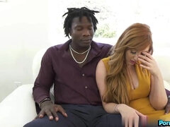 Blonde, Sucer une bite, Queue, En levrette, Hard, Hd, Interracial, Tatouage