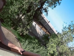 Amateur, Mamada, Corridas, Estilo perrito, Tetas naturales, Al aire libre, Pov, Público