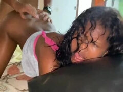 Amateur, Rubia, Morena, Pareja, Interracial, Lamidas, Lencería, Medias largas