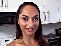 Amateur, Fille latino, Domestique, Maigrichonne