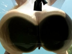 Culo grande, Rubia, Morena, Al aire libre, Afeitado, Tetas