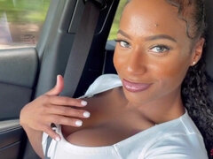 デカパイ, フェラチオ, 巨乳な, イく瞬間, 黒人, アウトドア, ハメ撮り, オッパイの