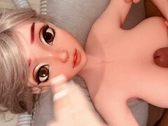 Leie, Spermaladung, Puppe, Aufs gesicht abspritzen, Fett, Schwul, Masturbation, Spielzeuge