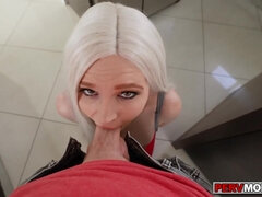 Rubia, Mamada, Hd, Estrella porno, Pov, Hijo, Madrastra
