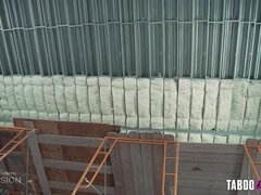 Hinter den kulissen, Grosse titten, Blondine, Milf, Nackt