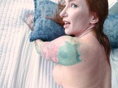 Tattooed redhead mature Sophia Locke seduced her stepson
