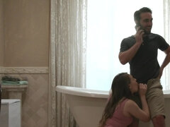 Брюнетки, Сперма на лице