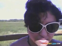 Paltalk office employee and her manager out in nature