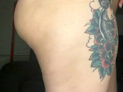 巨乳な, 黒人, レズビアン, オナニー, 自然山雀, 一人, タトゥー, オッパイの