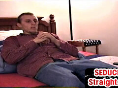 Real amateur straight guy blowjob by gay