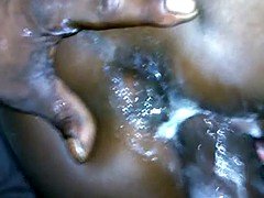 Amateur, Grosse bite, Noire, Éjaculation interne, Noir ébène, Pov