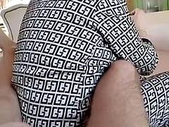 Pedicure master takes in mouth