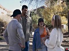 Blonde Aubree Valentine Deepthroats Big Cock