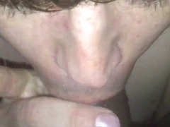Faggot white boy loves a big black cock