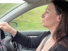 My friend's hot mom fucks me in the car